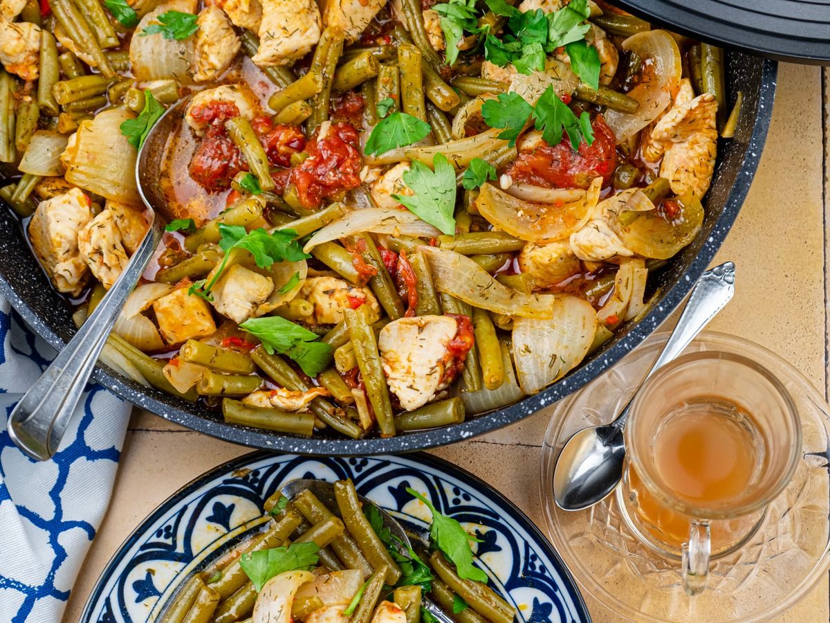 One-Pot-Hähnchen-Reis mit Paprika